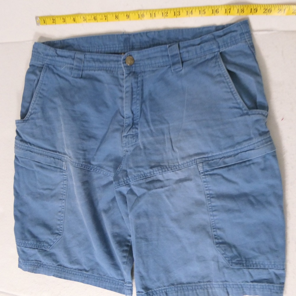 Southern Legends Mens Cargo Shorts 38 Blue Utility Gorpcore Rugged Vintage Wash